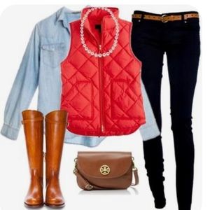 Bright Pink Max Studio Quilted Vest